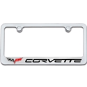 C6 Corvette License Plate Frame w/caps